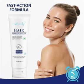 img 2 attached to 🌸 EasBeauty Hair Removal Cream: Skin-friendly, Painless, and Flawless Depilatory Cream for Sensitive Skin - Fast and Effective Hair Remover Body Cream for Underarms, Arms, Legs, and Bikini Area