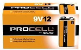 img 1 attached to 🔋 Duracell Procell 9V Batteries, 12 Count Pack of 2 - Long-Lasting Power for All Your Devices