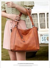 img 1 attached to 👜 Latest Collection of Classic Designer Women's Shoulder Fashion Satchels: Handbags, Wallets & Hobo Bags