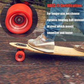 img 2 attached to Senston Ceramic Skateboard Bearings: Boost Speed and Performance with High-Quality ABEC-11 608 RS Double Shielded Bearings - Set of 8 for Skateboard Trucks, Scooters, Wheel Rollers