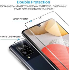 img 1 attached to 💥 6 Pack LK Tempered Glass Screen Protector + Camera Lens Protector for Samsung Galaxy A42 5G - Easy Frame Installation, HD Ultra-Thin, Case Friendly (3 Pack)