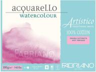 high-quality fabriano atw bl echtbuetten watercolour paper: hahn emuehl 4co, 5 x 7-inch, white - a must-have for artists logo