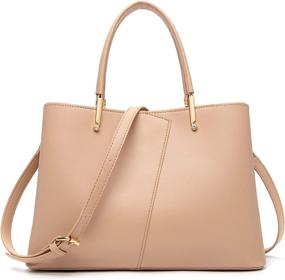 img 4 attached to Stylish Medium Top Handle Shoulder Bag for Women - Perfect for Fashionable Totes and Satchels