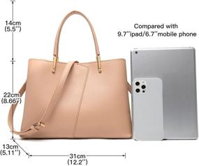 img 2 attached to Stylish Medium Top Handle Shoulder Bag for Women - Perfect for Fashionable Totes and Satchels