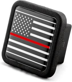 img 4 attached to EVerHITCH Reflective US USA Flag Trailer Hitch Cover Plug Insert (Fits 2&#34