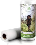 🌿 wholeroll reusables bamboo paper towels: sustainable cloth for eco-friendly cleaning, 20 sheets, kitchen bathroom cleaning, washable & durable logo