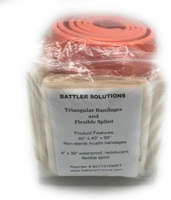 img 2 attached to 🩹 Battler Solutions: Triangular Bandages, Cravats, and Flexible Splint - Versatile First Aid Essentials