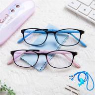 blue light glasses for kids teens 2 pack logo