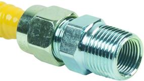 img 1 attached to 🔌 BrassCraft CSSD54-72 P 1/2-Inch FIP x 1/2-Inch MIP x 72-Inch ProCoat Gas Appliance Connector: Reliable & Efficient 1/2-Inch OD Solution