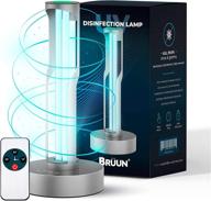 brüun 36w disinfection lamp led light ozone-free portable: remote 🔆 control one touch purifier with wide area applications and child lock logo