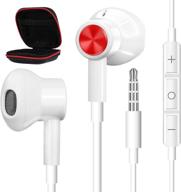 🎧 jelanry 3.5mm earbuds wired with mic for galaxy a32 a52 5g - in-ear headphones with 3.5mm headphone jack stereo, magnetic earphones, volume control - compatible with samsung a12, pixel 5a 5g, 4a, lg, ipad, moto tablets, ps4, ps5 logo