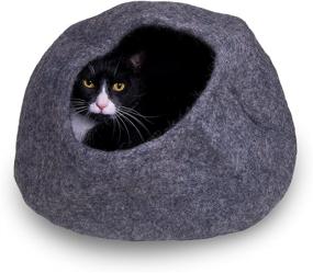 img 4 attached to 🐈 Cozy and Exclusive: Discover the Pet Infinity Cat Cave Bed, Crafted with Felted Wool