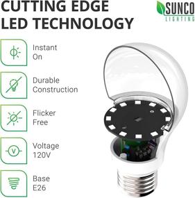 img 1 attached to 🌞 Sunco Lighting 3000K Non-Dimmable Indoor LED Bulb