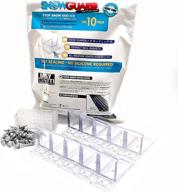 🌨️ 10-pack snow guard: ultimate metal roof gutter protection with perfect seal gasket and screws logo