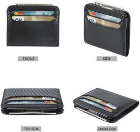 img 1 attached to Minimalist Magnetic Pocket Wallets Leather