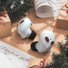 img 3 attached to 🎧 True Wireless Earbuds with Charging Case Bluetooth 5.0 - Gift Choice | 24H Playtime | Built-in Mic | IPX5 Water Resistant | Low Latency Stereo Earphones for iPhone 12 (White)