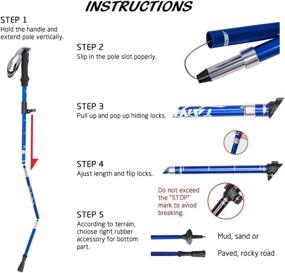 img 1 attached to YIKETE Collapsible Lightweight Mountaining Backpacking