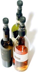 img 1 attached to 🍾 Soireehome Stopair Bottle Stopper & Vacuum Sealer Set - Ideal for Wine, Oils, Vinegars & More - Preserve Flavors & Extend Shelf-Life - 2pc pack