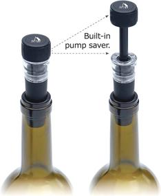 img 3 attached to 🍾 Soireehome Stopair Bottle Stopper & Vacuum Sealer Set - Ideal for Wine, Oils, Vinegars & More - Preserve Flavors & Extend Shelf-Life - 2pc pack