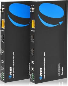 img 4 attached to 🔌 OREI 4K HDMI Extender Balun - HDBaseT UltraHD 4K @ 60Hz 4:4:4 через одну кабель CAT5e/6/7 с HDR, CEC и управлением IR, RS-232 - До 400 футов - Выход цепи - Питание через кабель - Аудиовыход (UHD-EXB400R-K)