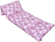 🦄 wildkin kids pillow lounger for boys and girls - 86.8 x 27 inches - travel-friendly and perfect for sleepovers - bpa-free - magical unicorns logo