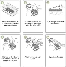 img 1 attached to Набор для заточки ножей из абразивных и отделочных камней, включающий плоскостной абразив и отделочные продукты
