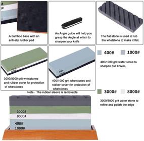 img 3 attached to Набор для заточки ножей из абразивных и отделочных камней, включающий плоскостной абразив и отделочные продукты