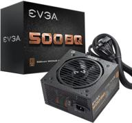 блок питания evga 500 bq 80 plus bronze 500w semi modular 💪 с вентилятором fdb и гарантией 3 года логотип