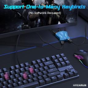 img 1 attached to 🎮 [2021 New Model] HYCARUS Keyboard and Mouse Adapter - Enhance Gaming Experience on Nintendo Switch/Xbox One/ PS4/ PS3!