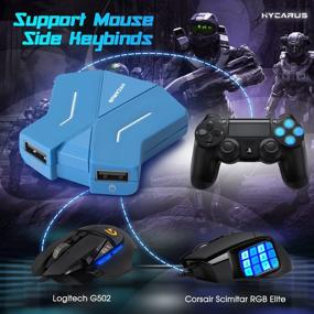 img 2 attached to 🎮 [2021 New Model] HYCARUS Keyboard and Mouse Adapter - Enhance Gaming Experience on Nintendo Switch/Xbox One/ PS4/ PS3!