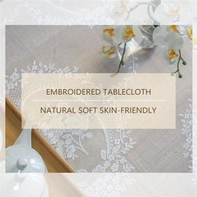 img 1 attached to Floral Parties 🌸 Square Tablecloth - Yovmefna Brand