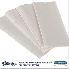 img 2 attached to Kleenex 13253 Premiere Folded Towels, White, 120 per Pack (Case of 25 Packs) - High Quality and Convenient Towel Solution