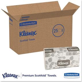 img 3 attached to Kleenex 13253 Premiere Folded Towels, White, 120 per Pack (Case of 25 Packs) - High Quality and Convenient Towel Solution