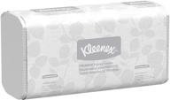 kleenex 13253 premiere folded towels, white, 120 per pack (case of 25 packs) - high quality and convenient towel solution logo