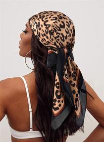 img 2 attached to 🐆 GERINLY Animal Print Leopard Scarves: Stylish Women's Accessories for Scarves & Wraps