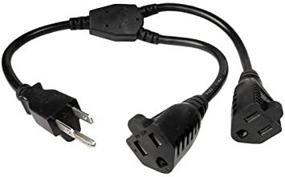 img 3 attached to Cables Unlimited 2 Outlet Xtender Power Cord Splitter: Streamline Your Power Needs