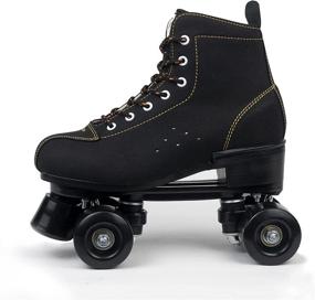 img 3 attached to Detigsia Women's Classic Roller Skates – Premium Shiny Skates for Women and Men with Carry Bag