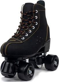 img 2 attached to Detigsia Women's Classic Roller Skates – Premium Shiny Skates for Women and Men with Carry Bag