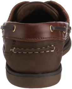 img 2 attached to Кожаные мужские туфли "Quayside Clipper", коричневого каштанового цвета.
