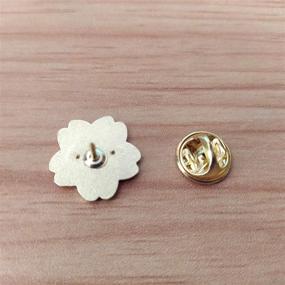 img 1 attached to 🌸 ROSTIVO Cherry Blossom Lapel Pin – Enamel Pins for Backpacks, Cute Tiny Flower Brooch Pin for Women and Girls (Pink)