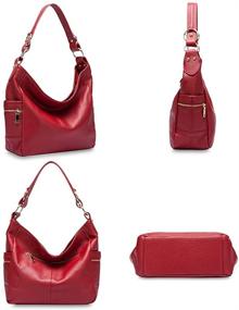 img 1 attached to 👜 DHL Доставка Модная женская сумка из натуральной кожи с кисточкой: Стильная сумка через плечо, кошелек, сатчел.