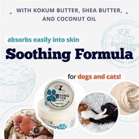 img 2 attached to 🐾 Petveda Soothing Butter Paw Balm – Natural Ayurvedic Kokum & Shea Butter Cream for Soothing Dog Paws, Elbows & Nose – Set of 15g and 50g Jars – American Pet Supplies