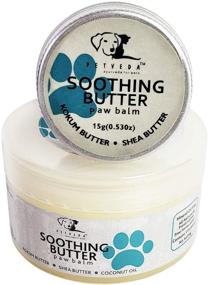 img 4 attached to 🐾 Petveda Soothing Butter Paw Balm – Natural Ayurvedic Kokum & Shea Butter Cream for Soothing Dog Paws, Elbows & Nose – Set of 15g and 50g Jars – American Pet Supplies