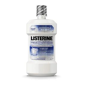 img 4 attached to 🌿 Revitalizing Listerine: Powerful Fluoride Mouth Rinse for Brightening Teeth and Freshening Breath - Clean Mint, 32 Fl Oz