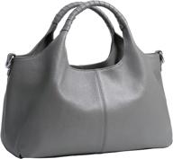 сумка iswee из натуральной кожи: стильная женская сумка на плечо, кошелек и хобо - идеальное трио! логотип