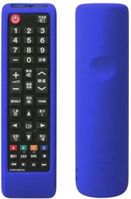 img 3 attached to Samsung TV Remote Case SIKAI Shockproof Silicone Cover For Samsung BN59-01315A BN59-01199F AA59-00666A AA59-00741A BN59-01301A Remote Skin-Friendly Washable Anti-Lost With Remote Loop (Blue)