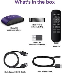 img 1 attached to 📺 Roku SE Streaming Media Player 3930SE - Fast, High Definition 1080p Full HD with Remote, Batteries, and High-Speed HDMI Cable for US Warranty