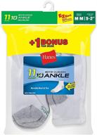 hanes boys ez-sort 11-pack ankle socks for easy sorting logo