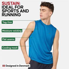 img 3 attached to Mens Classic Recycled Polyester Bright Sports & Fitness and Other Sports