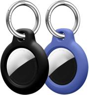 🔑 набор чехлов для ключей apple airtag keychain - надежный держатель замка для ошейника собаки | 2 штуки, совместимо с airtags логотип